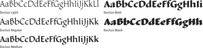 Ductus Font Preview