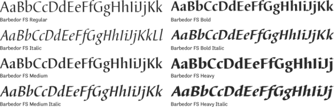 Barbedor FS Font Preview