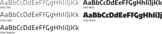 Urby Font Preview