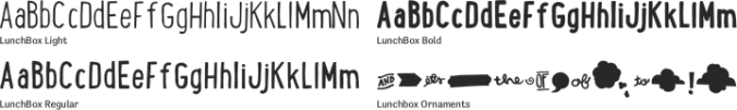 LunchBox Font Preview