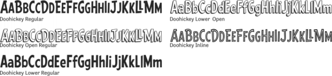 Doohickey Font Preview