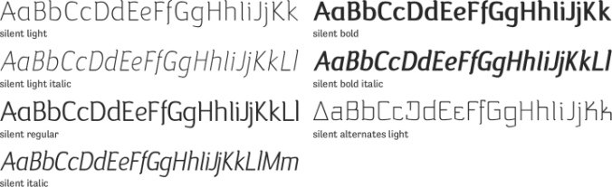 silent Font Preview