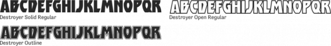 Destroyer font download
