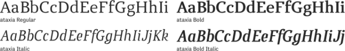 ataxia Font Preview