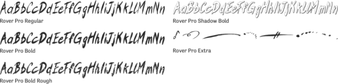 Rover Pro Font Preview