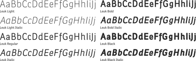 Leuk Font Preview