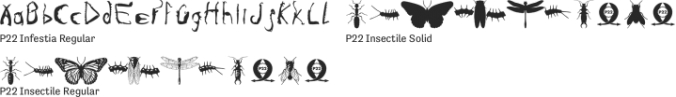 P22 Insectile Font Preview