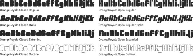 OrangeRoyale Font Preview