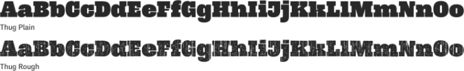 Thug Font Preview