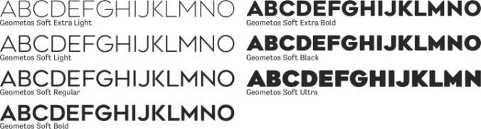 Geometos Soft Font Preview