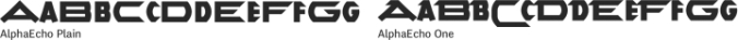 AlphaEcho Font Preview