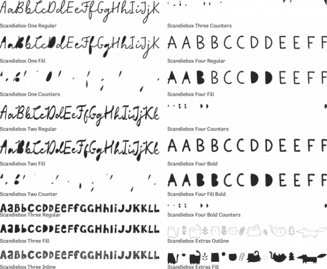 Scandiebox font download