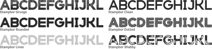 Stampbor Font Preview