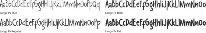 Lango Px Font Preview