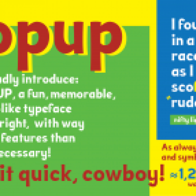 Popup Font Preview