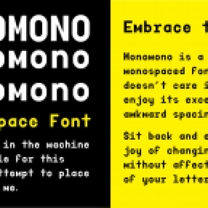 Monomono Font Preview