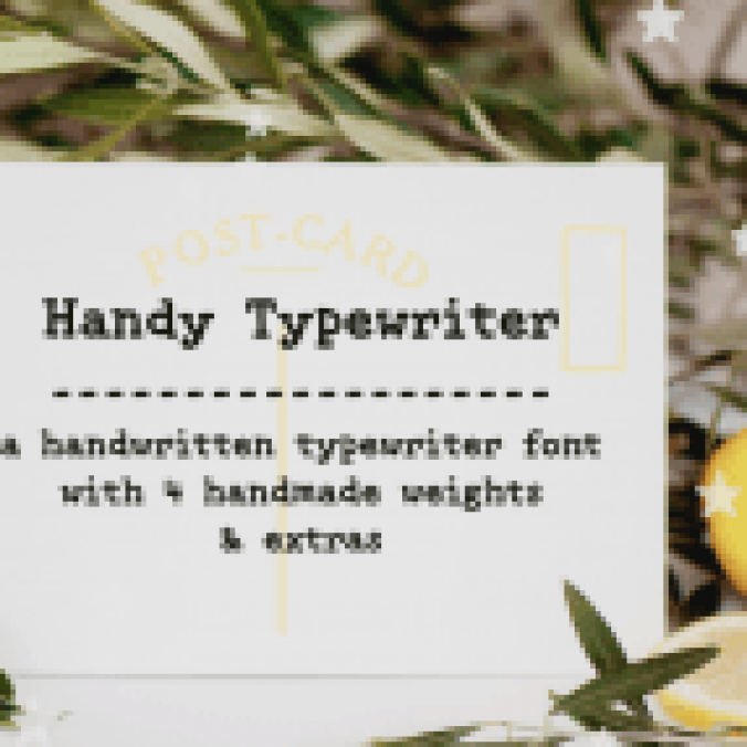 Handy Typewriter Font Preview