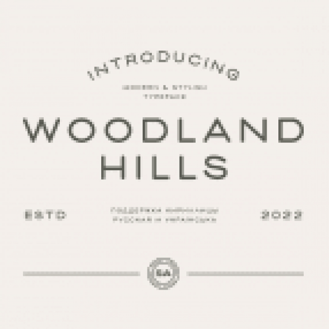 SA Woodland Hills font download