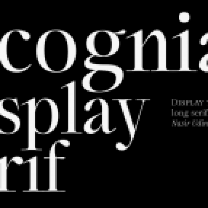 Incognia Font Preview