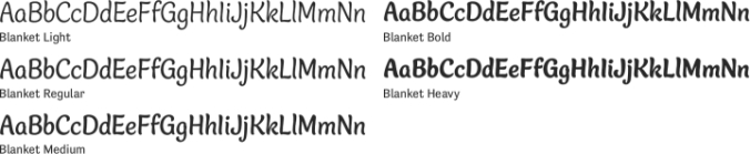 Blanket Font Preview