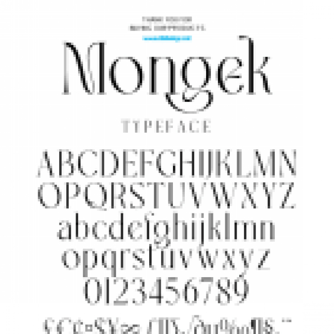 Mongek Font Preview