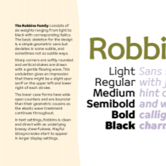 Robbins Font Preview
