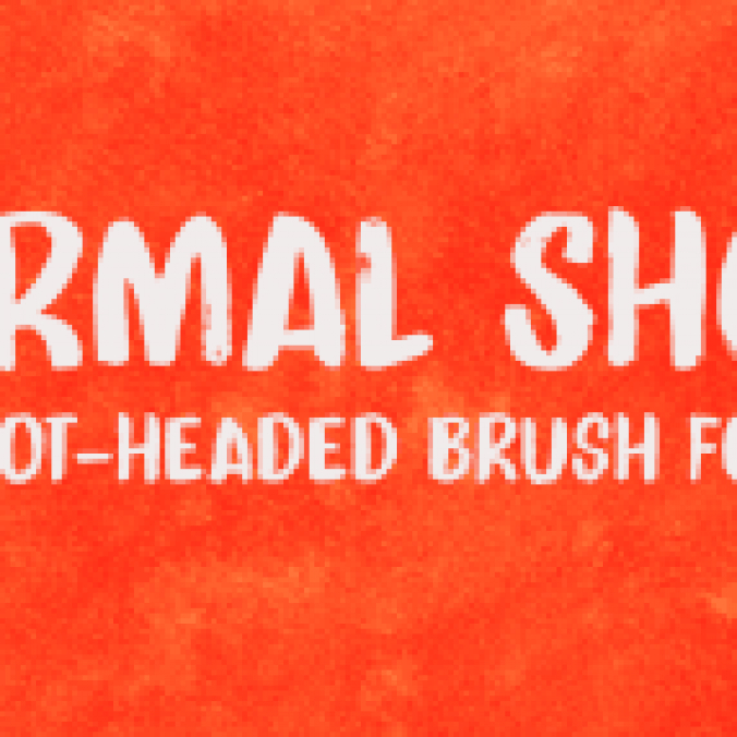 Thermal Shock Font Preview