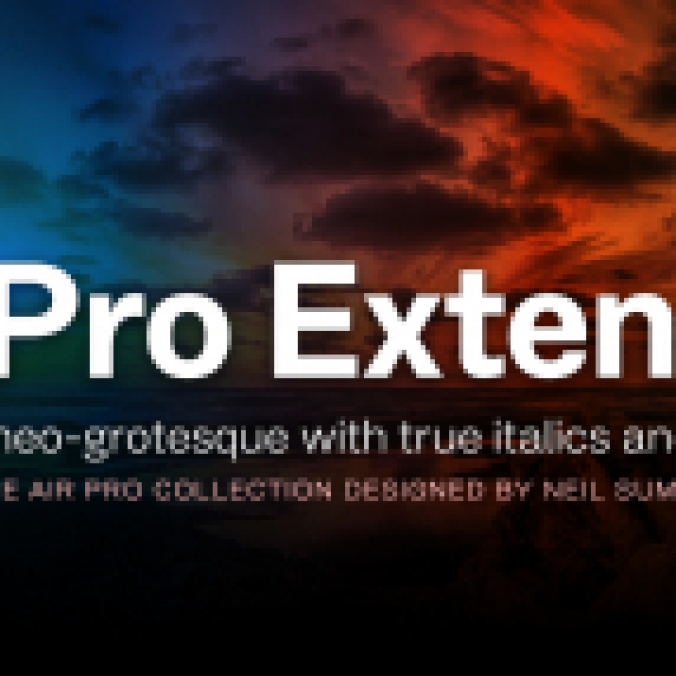 Air Pro Extended Font Preview