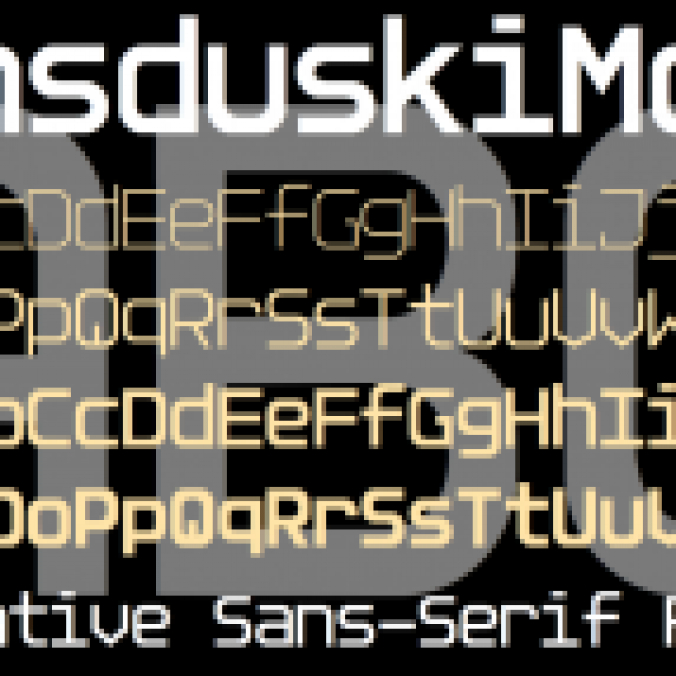 SansduskiMono font download