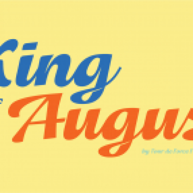 King of August Font Preview