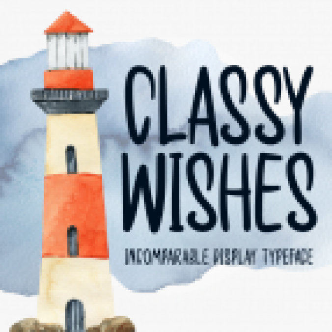 Classy Wishes Font Preview