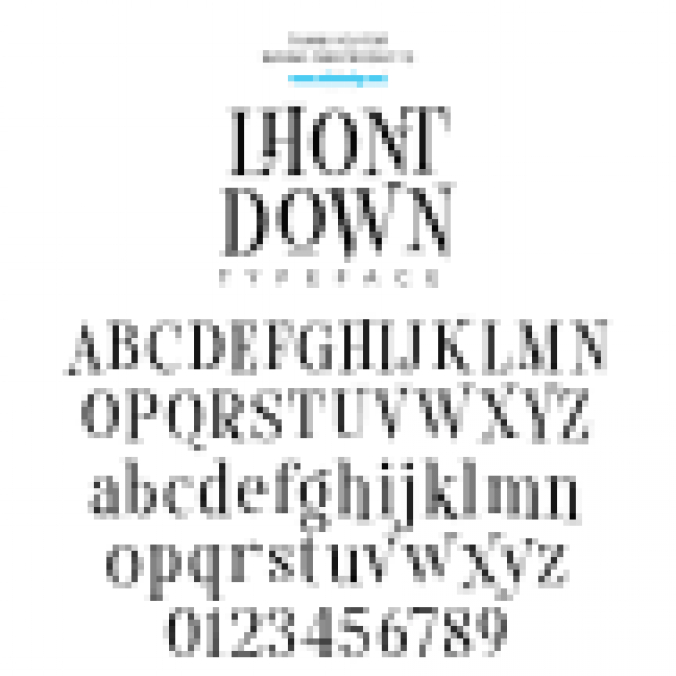 Lhont Down font download