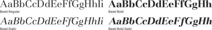 Basel Font Preview