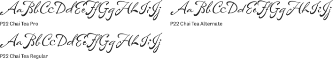 P22 Chai Tea Font Preview