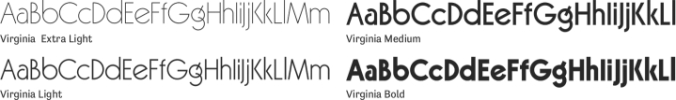 Virginia Font Preview