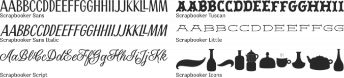Scrapbooker Font Preview