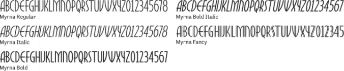 Myrna Font Preview