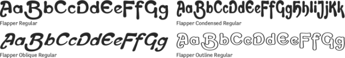 Flapper Font Preview