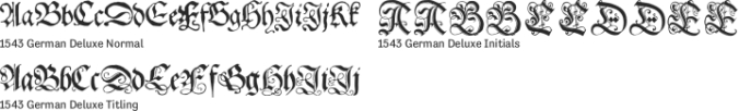 1543 German Deluxe Font Preview