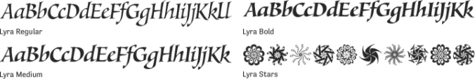 Lyra Font Preview