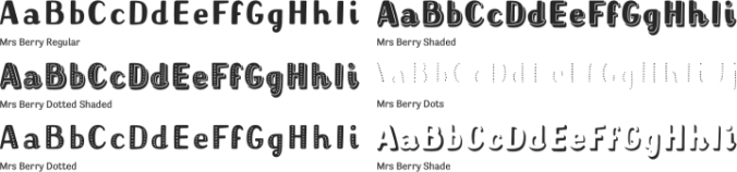 Mrs Berry Font Preview