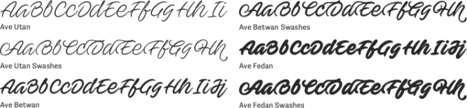 Ave Font Preview