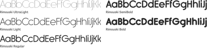 Rimouski Font Preview