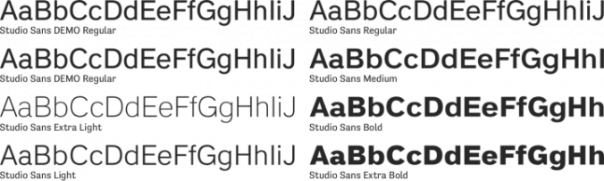 Studio Sans Font Preview