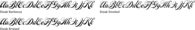 Steak Font Preview