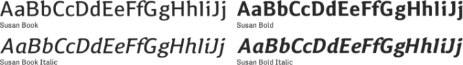 Susan Font Preview