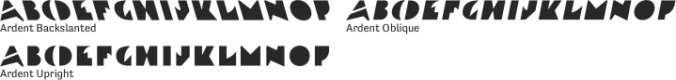 Ardent Font Preview