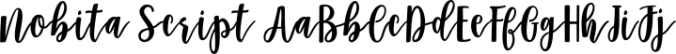 Nobita Script Font Preview