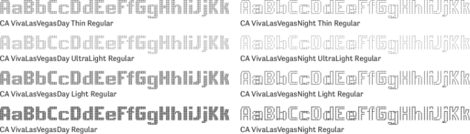 CA VivaLasVegas Font Preview