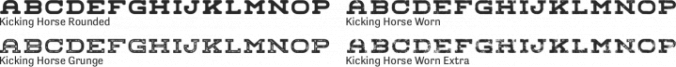 Kicking Horse Font Preview